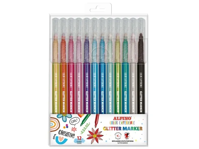 Color Experience Glittermarker set van 12 stuks