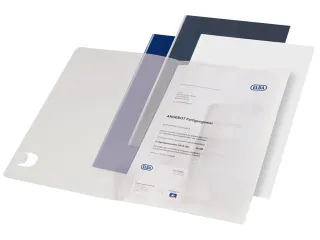 Offertemap Oxford A4 met insteektas 2 kleppen 0,5mm PP transparant - 2