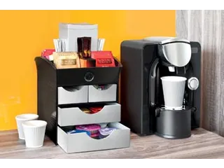 Ladenblok Koffiehoek 186x185x175Cm Zwart Grijs - 2