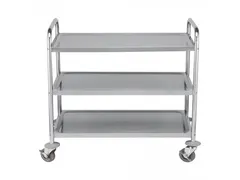Serveerwagen RVS 3 etages 120kg 94x92.2x60.2cm