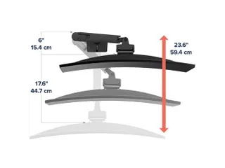 HX Bureau Monitorarm Mat Zwart - 5