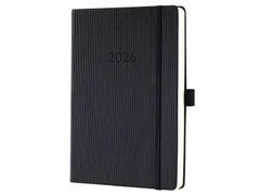 Dagagenda Conceptum A5 2026 (NL/FR/EN/DU) zwart Hardcover