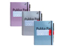 Projectboek Metallic Executive A4 lijn 5-tab 4-gaats 80 gram assorti