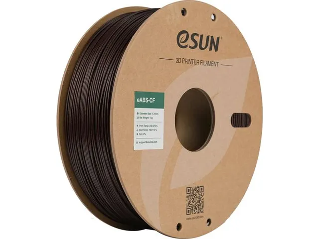 eSUN 3D printer Filament eABS-CF 1,75mm Donker Rood 1kg