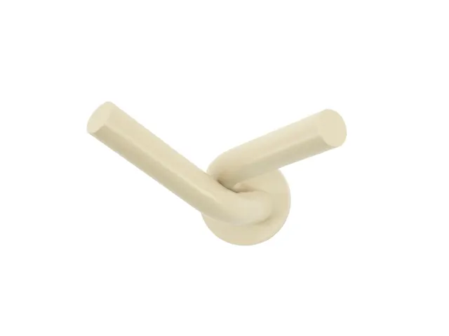 Wandkapstok 2 haken Beige