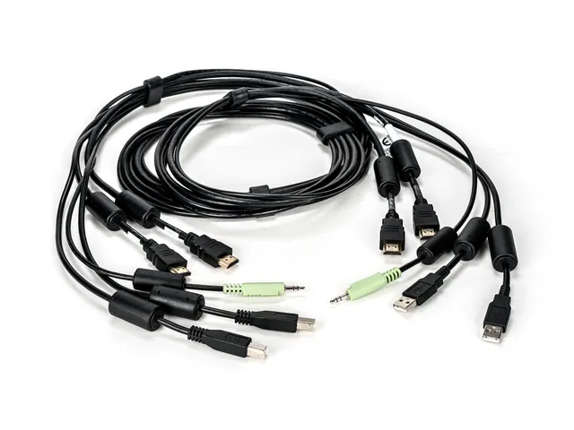 Vertiv Avocent CBL0116, 1,8 m, USB, USB, HDMI, USB, 2-HDMI, 2-USB, 1-3