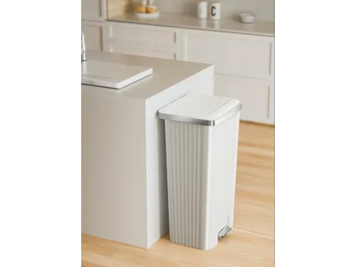 Hana 2 Pedaalemmer 90 liter Wit