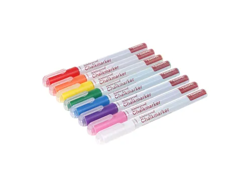 Krijtstift Europel watervast 1-3mm assorti etui 8 stuks