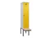 locker met bank,voor scheiding van kleding,HxBxD 2120x400x815mm,1vak