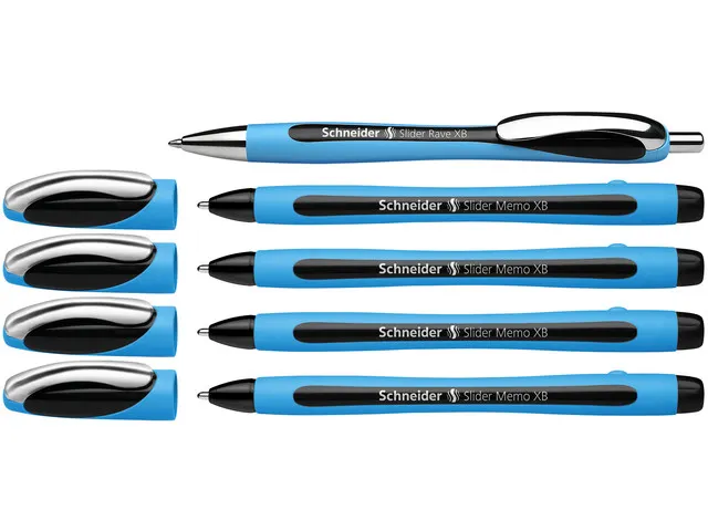 Balpen Schneider Memo XB Black box assorti doos a 4 + 1 Slider Rave gr