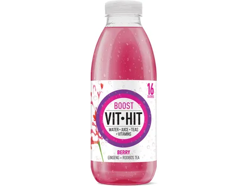 Vitaminedrank Boost Rooibos Ginseng Flesje 50 cl Pak 12 stuks