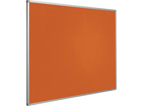 Prikbord Bulletin Oranje 120x300cm Softline Profiel 16mm