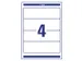 Rugetiket Avery Zweckform breed 192x59mm Wit L6061 400 stuks