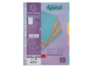 Tabbladen A4 6T glan skarton 400g AQUAREL - 7