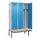 locker met bank,voor scheiding van kleding,HxBxD 2120x1200x815mm,3vak