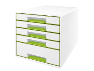 Ladenblok Leitz WOW Cube 5 laden wit/groen - 1