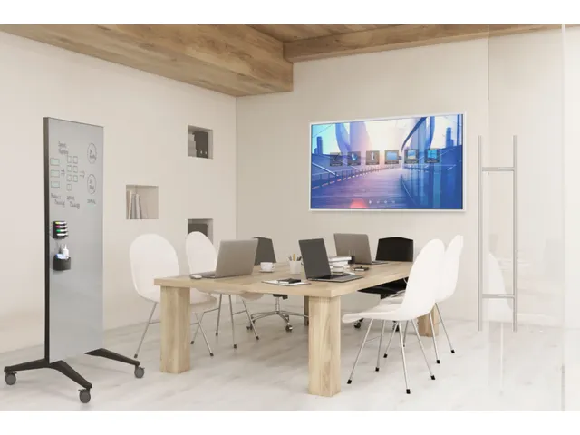 Mobiel Glasbord Grijs Magnetisch 90x175cm