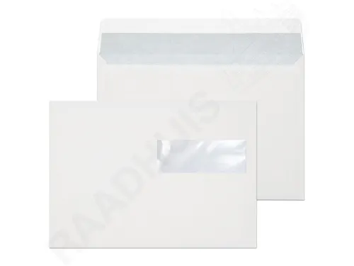 Dienstenvelop Venster Rechts Raadhuis 162x229mm C5 Wit Gegomd