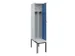 locker met bank,voor scheiding van kleding,HxBxD 2120x400x815mm,1vak
