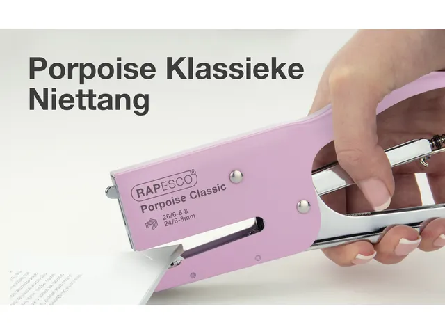 Agrafeuse Rapesco Porpoise rose