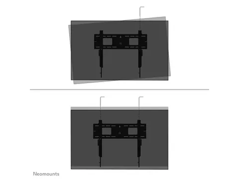 Neomounts LEVEL-750 WL30-750BL16 Vlakke heavy duty muurbeugel - 42-86