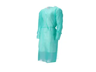 Pp Non Woven Isolatieschort Groen Latex Vrij Regular Weight 100 Stuks - 3