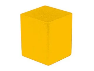 Inzetbak HxLxB 63x54x54mm Polystyreen Geel 50 stuks - 1