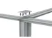 Brightbox Pro Flex T-connector voor 3 Beurswanden
