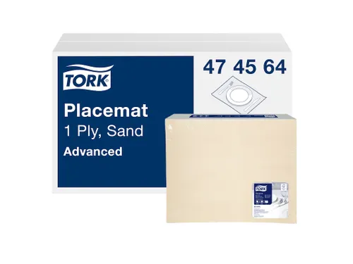 Tork 474564 Placemat Zand Advanced 1-laag 42x30cm 2.500st/doos