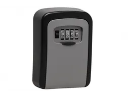Sleutelkluis met combinatieslot 11.9 x 8.5 x 3.6cm Zwart Grijs