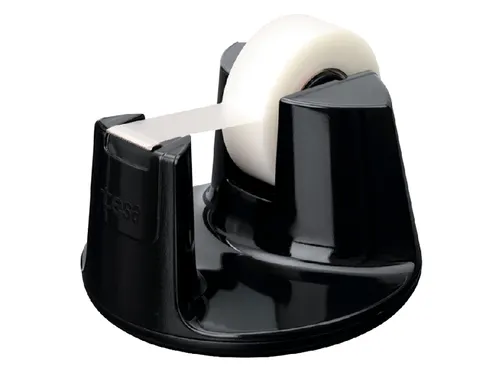 Plakbandhouder Tesa Compact zwart met 1rol tape 19mmx33m