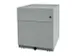 Mobiel Ladenblok Staalplaat 495x420x565mm 1hangmappenlade 1lade Zilver