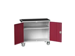 établi roulant HxlxP 965x1050x550mm plateau acier