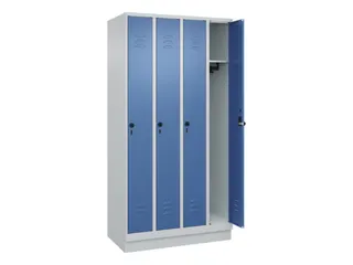 locker,HxBxD 1950x1000x500mm,4vak,vak B 250mm,draaigrendel,sokkel - 2