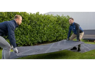 vloerbeschermingsmat,HxLxB 12x2410x1200mm,HDPE,ruit,antislip - 2
