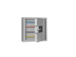 sleutelkast,80haak,HxBxD 430x460x130mm,romp RAL7035,front RAL7035