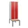 locker met bank,HxBxD 1950x600x815mm,2vak,vak B 300mm,draaigrendel