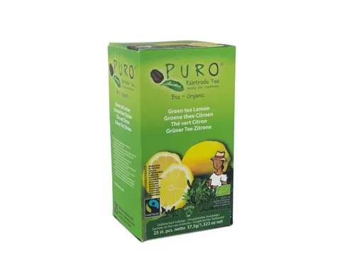 Puro Bio groene thee Citroen Fairtrade 25 zakjes