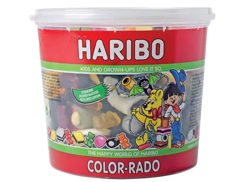 Haribo Color-Rado Wine Gum + Engelse Drop 650Gram