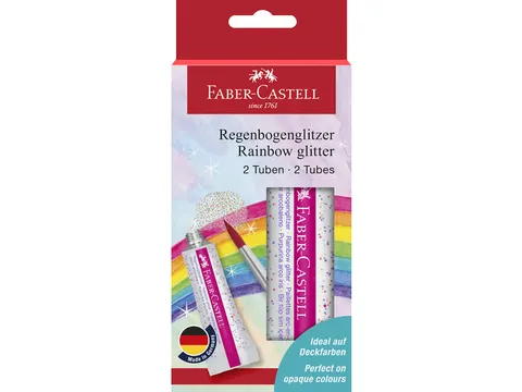 Glitter Faber-Castell Rainbow 2x12ml