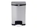 Slim Jim Step On conteneur Front Step Inox mat 50 ltr, noir Rubbermaid