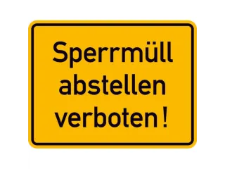 aanwijzingsbord,Grof vuil neerzetten verboden!,aluminium gemerkt - 1