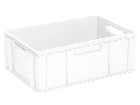 Euronorm Stapelkrat Pe 220x600x400mm 43liter Wit
