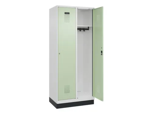 locker,HxBxD 1950x800x500mm,2vak,vak B 400mm,cil.-slot,sokkel