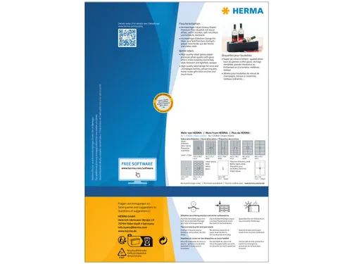 HERMA 4603 Inkjet Flesetiketten A4 90x120mm Glossy 160 stuks