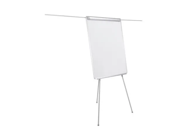 Flipchart Magnetisch Met Zijarmen Uitschuifbaar 100x70cm Lichtgrijs