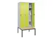 Armoire vestiaire Classic+ 3 comp 212x90x81,5cm gris clair/vert Guigne