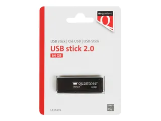 Quantore USB-stick 2.0 64GB Zwart - 1