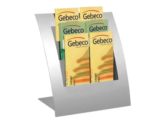 tafelfolderrek,HxBxD 320x320x240mm,v. 3xDIN A4,m. reclamevlak