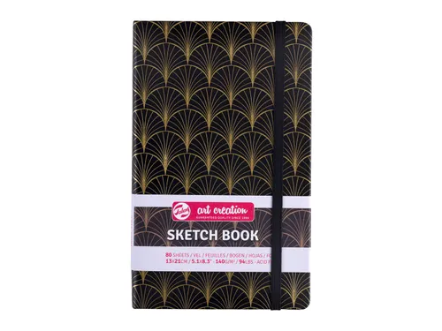Schetsboek Talens Art Creation 80 vel 140gr 130x210mm art deco